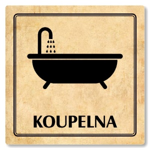 Koupelna, 100x100mm, pergamen, Utah
